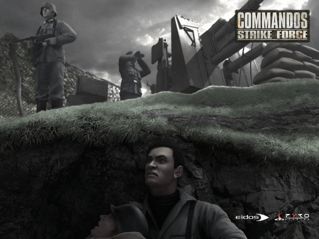 Commandos: Strike Force title screen for Xbox